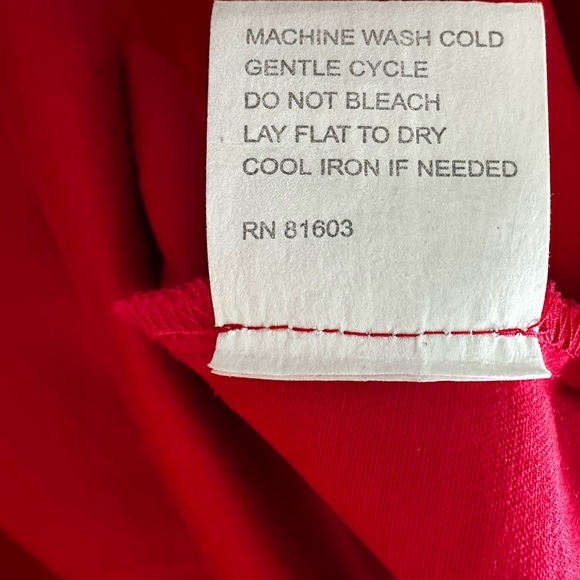 Nine West Red jacket coat with Black Trim - Picture 11 of 11